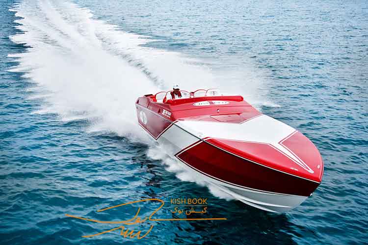 speedboat in kish