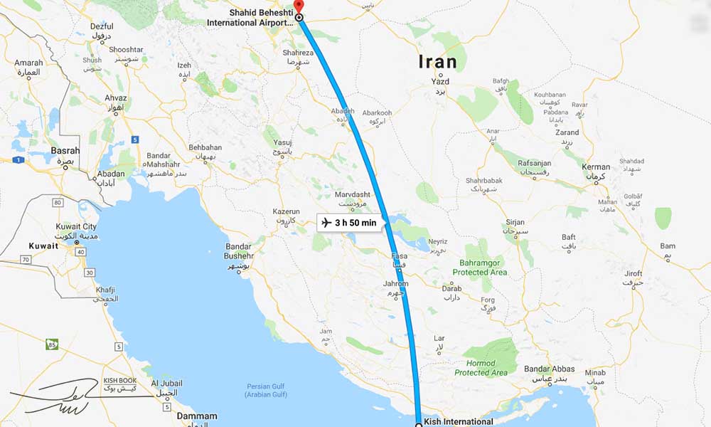 سفر هوایی از اصفهان به کیش‎